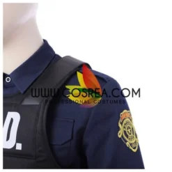 Cosrea Resident Evil Remake Leon Navy Blue Cosplay Costume