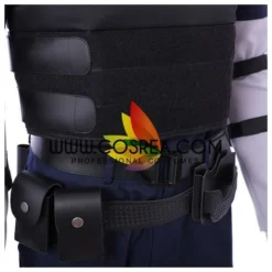 Cosrea Resident Evil Remake Leon Navy Blue Cosplay Costume