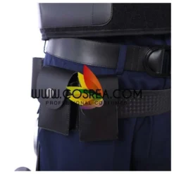 Cosrea Resident Evil Remake Leon Navy Blue Cosplay Costume