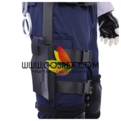 Cosrea Resident Evil Remake Leon Navy Blue Cosplay Costume