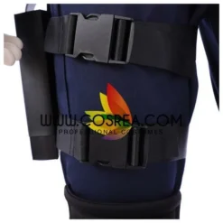 Cosrea Resident Evil Remake Leon Navy Blue Cosplay Costume