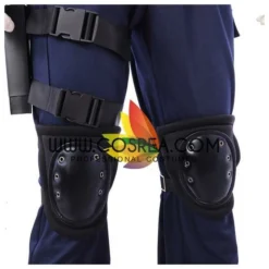 Cosrea Resident Evil Remake Leon Navy Blue Cosplay Costume