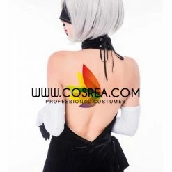 Cosrea NieR Automata 2B Evening Dress Cosplay Costume 12 Cosrea NieR Automata 2B Evening Dress Cosplay Costume