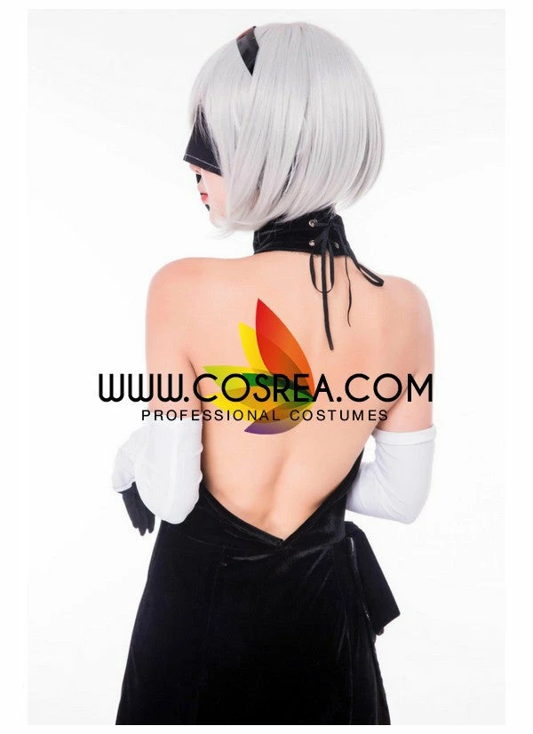 Cosrea NieR Automata 2B Evening Dress Cosplay Costume 5 Cosrea NieR Automata 2B Evening Dress Cosplay Costume