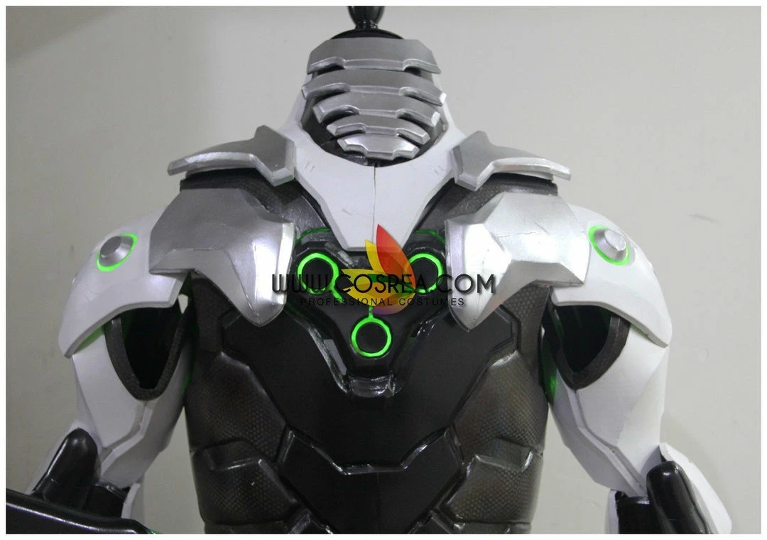 Cosrea Custom Armors & Costumes Overwatch Genji Gunmetal Silver With LED Armor Cosplay Costume 9 Cosrea Custom Armors & Costumes Overwatch Genji Gunmetal Silver With LED Armor Cosplay Costume