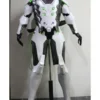 Cosrea Custom Armors & Costumes Overwatch Genji Gunmetal Silver With LED Armor Cosplay Costume