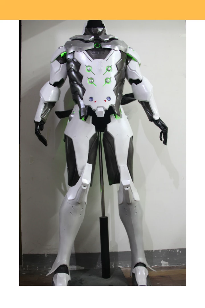 Cosrea Custom Armors & Costumes Overwatch Genji Gunmetal Silver With LED Armor Cosplay Costume 3 Cosrea Custom Armors & Costumes Overwatch Genji Gunmetal Silver With LED Armor Cosplay Costume