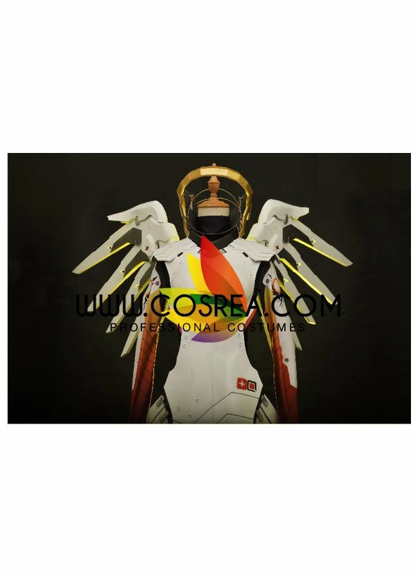 Cosrea Overwatch Mercy Classic Skin LED Cosplay Costume 6 Cosrea Overwatch Mercy Classic Skin LED Cosplay Costume