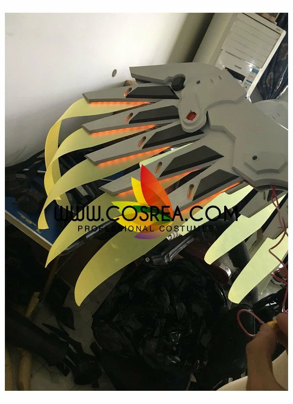 Cosrea Overwatch Mercy Classic Skin LED Cosplay Costume 8 Cosrea Overwatch Mercy Classic Skin LED Cosplay Costume