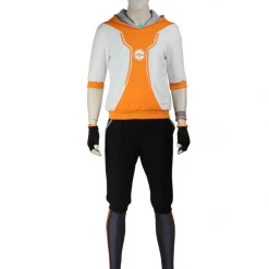 Cosrea Cosplay Costumes Pokemon Go Orange Male Trainer Cosplay Costume