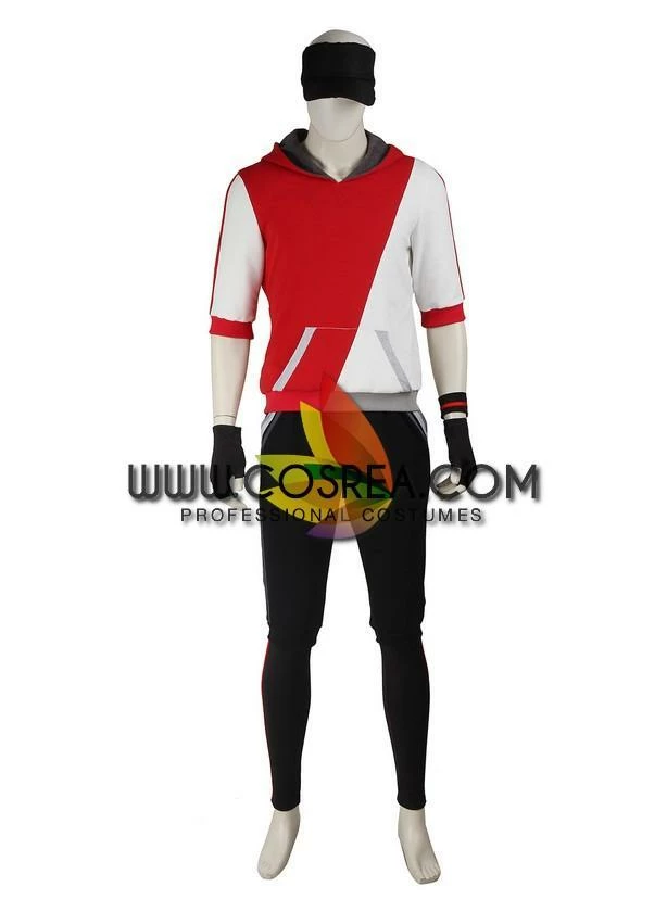 Cosrea Pokemon Go Red Male Trainer Cosplay Costume 4 Cosrea Pokemon Go Red Male Trainer Cosplay Costume