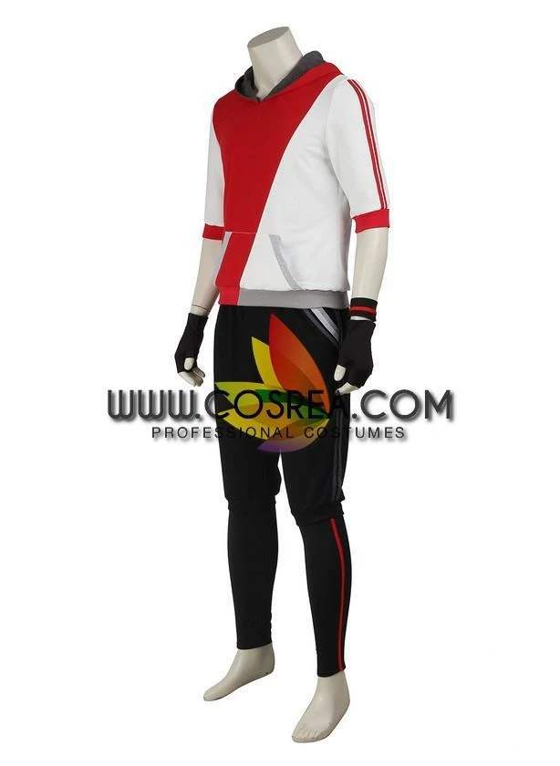 Cosrea Pokemon Go Red Male Trainer Cosplay Costume 5 Cosrea Pokemon Go Red Male Trainer Cosplay Costume