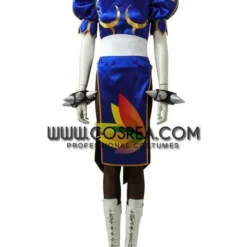 Cosrea Street Fighter Chun Li Navy Blue Cosplay Costume 17 Cosrea Street Fighter Chun Li Navy Blue Cosplay Costume