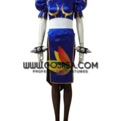 Cosrea Street Fighter Chun Li Navy Blue Cosplay Costume 18 Cosrea Street Fighter Chun Li Navy Blue Cosplay Costume