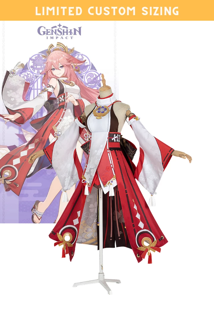 Cosrea Yae Miko Genshin Impact Limited Custom Sizing Cosplay Costume 3 Cosrea Yae Miko Genshin Impact Limited Custom Sizing Cosplay Costume