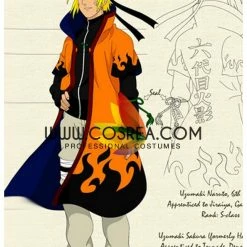 Cosrea Naruto Uzumaki Hokage Cosplay Costume Cosplay Costumes