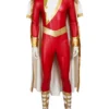 Cosrea Shazam Comic Appearance PU Leather Cosplay Costume