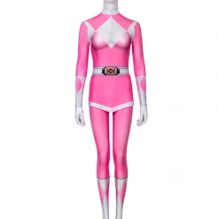 Cosrea Mighty Morphin Power Rangers Pink Ranger Digital Printed Cosplay Costume