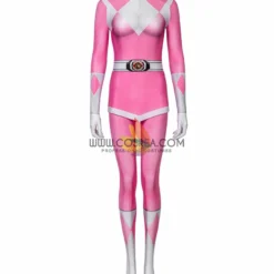 Cosrea Mighty Morphin Power Rangers Pink Ranger Digital Printed Cosplay Costume