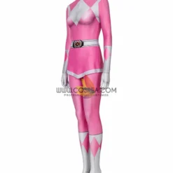 Cosrea Mighty Morphin Power Rangers Pink Ranger Digital Printed Cosplay Costume