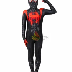 Cosrea Miles Morales Into The Spider-Verse Kids Size Digital Printed Cosplay Costume 17 Cosrea Miles Morales Into The Spider-Verse Kids Size Digital Printed Cosplay Costume