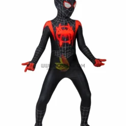 Cosrea Miles Morales Into The Spider-Verse Kids Size Digital Printed Cosplay Costume 19 Cosrea Miles Morales Into The Spider-Verse Kids Size Digital Printed Cosplay Costume