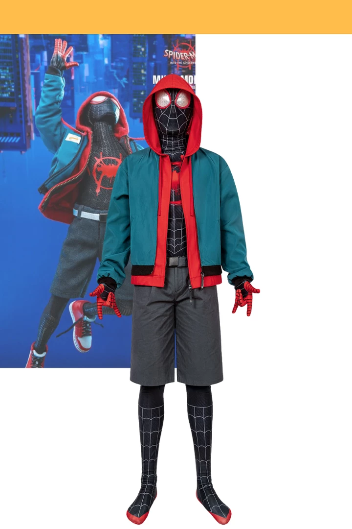 Cosrea Miles Morales Into The Spider-Verse Complete Cosplay Costume Cosplay Costumes 3 Cosrea Miles Morales Into The Spider-Verse Complete Cosplay Costume Cosplay Costumes