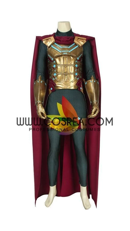 Cosrea Cosplay Costumes Mysterio Metallic Gold Spiderman Far From Home PU Leather Cosplay Costume 4 Cosrea Cosplay Costumes Mysterio Metallic Gold Spiderman Far From Home PU Leather Cosplay Costume
