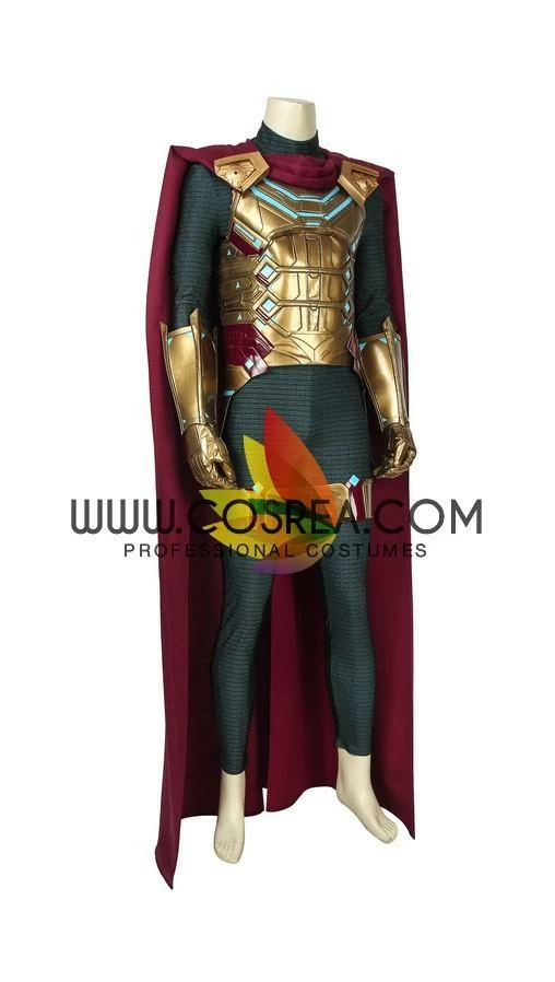 Cosrea Cosplay Costumes Mysterio Metallic Gold Spiderman Far From Home PU Leather Cosplay Costume 5 Cosrea Cosplay Costumes Mysterio Metallic Gold Spiderman Far From Home PU Leather Cosplay Costume