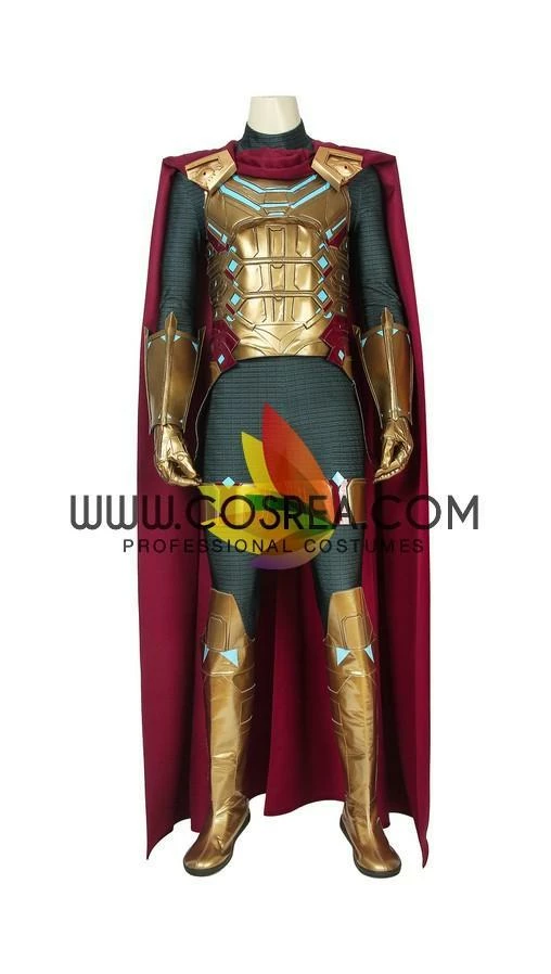 Cosrea Cosplay Costumes Mysterio Metallic Gold Spiderman Far From Home PU Leather Cosplay Costume 8 Cosrea Cosplay Costumes Mysterio Metallic Gold Spiderman Far From Home PU Leather Cosplay Costume