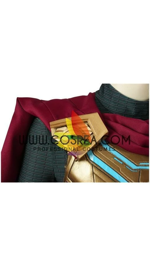 Cosrea Cosplay Costumes Mysterio Metallic Gold Spiderman Far From Home PU Leather Cosplay Costume 13 Cosrea Cosplay Costumes Mysterio Metallic Gold Spiderman Far From Home PU Leather Cosplay Costume