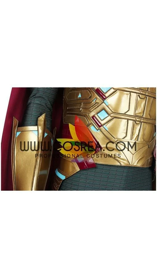 Cosrea Cosplay Costumes Mysterio Metallic Gold Spiderman Far From Home PU Leather Cosplay Costume 14 Cosrea Cosplay Costumes Mysterio Metallic Gold Spiderman Far From Home PU Leather Cosplay Costume