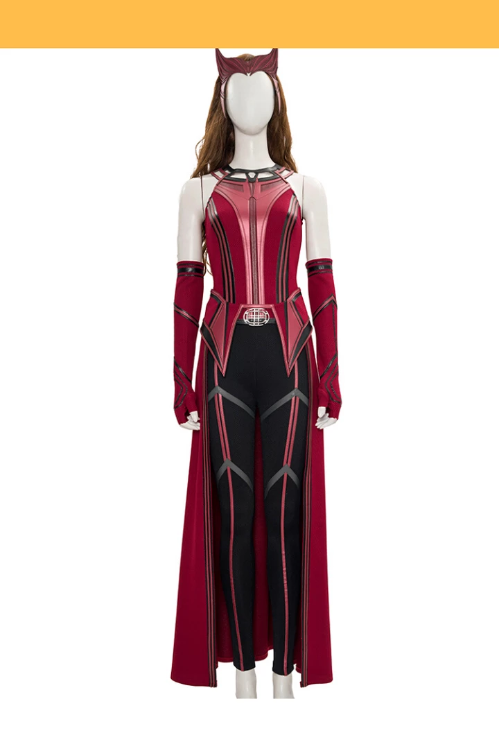 Cosrea Scarlet Witch Finale Version In Bright Red Wanda And Vision TV Series Cosplay Costume Marvel Universe 3 Cosrea Scarlet Witch Finale Version In Bright Red Wanda And Vision TV Series Cosplay Costume Marvel Universe