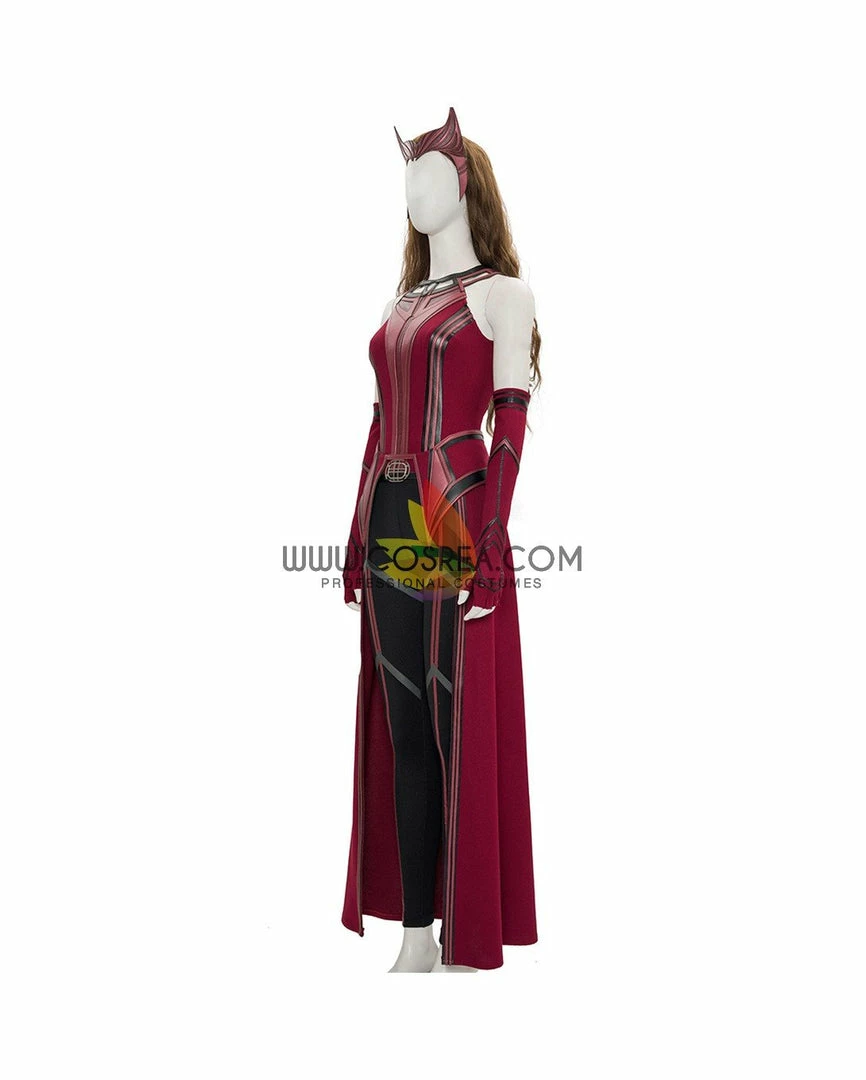 Cosrea Scarlet Witch Finale Version In Bright Red Wanda And Vision TV Series Cosplay Costume Marvel Universe 5 Cosrea Scarlet Witch Finale Version In Bright Red Wanda And Vision TV Series Cosplay Costume Marvel Universe