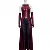 Cosrea Scarlet Witch Finale Version With Patterned Cape Wanda And Vision TV Series Cosplay Costume 2 Cosrea Scarlet Witch Finale Version With Patterned Cape Wanda And Vision TV Series Cosplay Costume