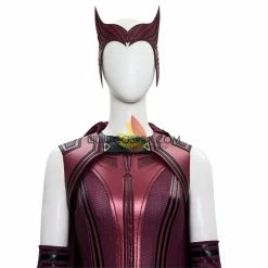 Cosrea Scarlet Witch Finale Version With Patterned Cape Wanda And Vision TV Series Cosplay Costume