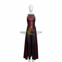 Cosrea Scarlet Witch Finale Version With Patterned Cape Wanda And Vision TV Series Cosplay Costume