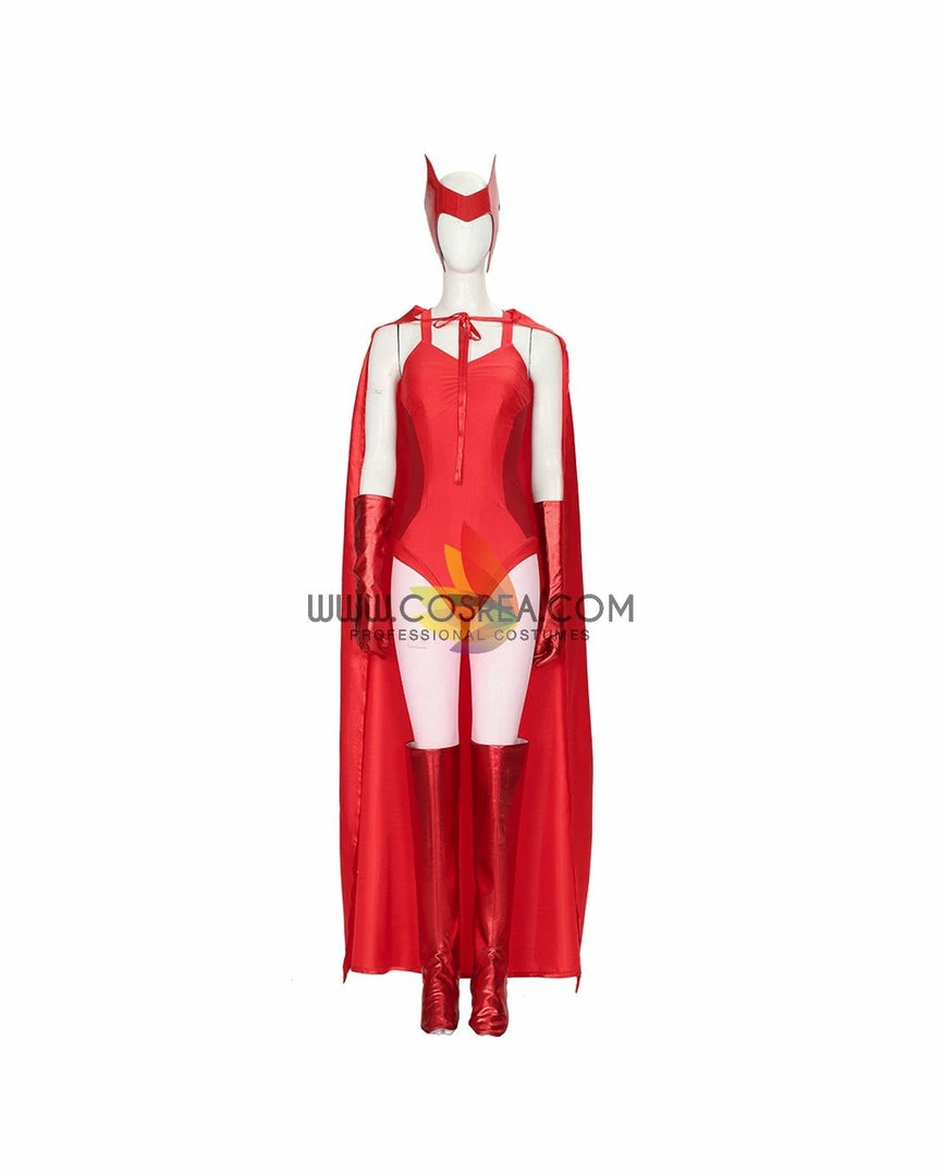 Cosrea Scarlet Witch Halloween Wanda And Vision TV Series Cosplay Costume 4 Cosrea Scarlet Witch Halloween Wanda And Vision TV Series Cosplay Costume