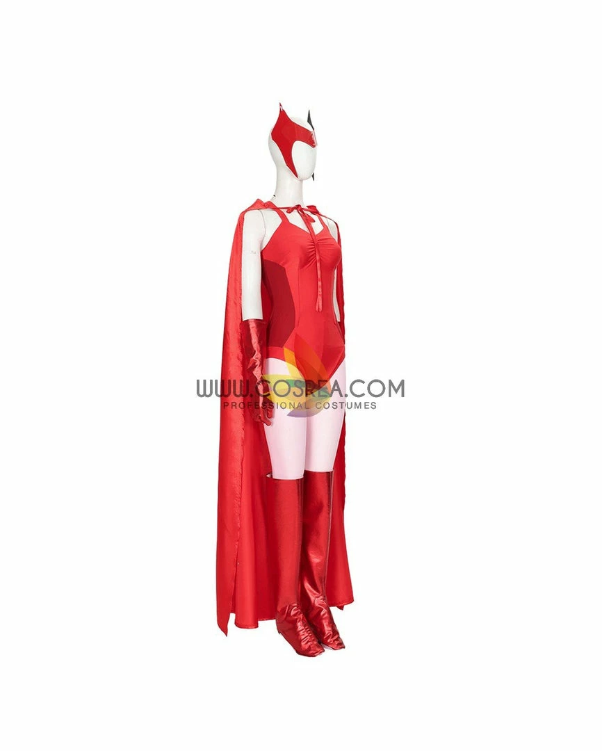 Cosrea Scarlet Witch Halloween Wanda And Vision TV Series Cosplay Costume 5 Cosrea Scarlet Witch Halloween Wanda And Vision TV Series Cosplay Costume