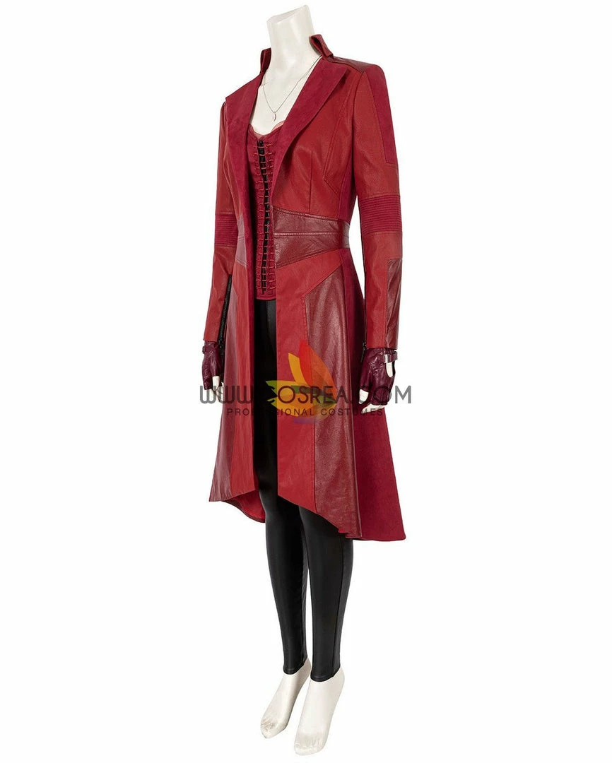 Cosrea Marvel Universe Scarlet Witch The Civil War Bright Red Cosplay Costume 5 Cosrea Marvel Universe Scarlet Witch The Civil War Bright Red Cosplay Costume