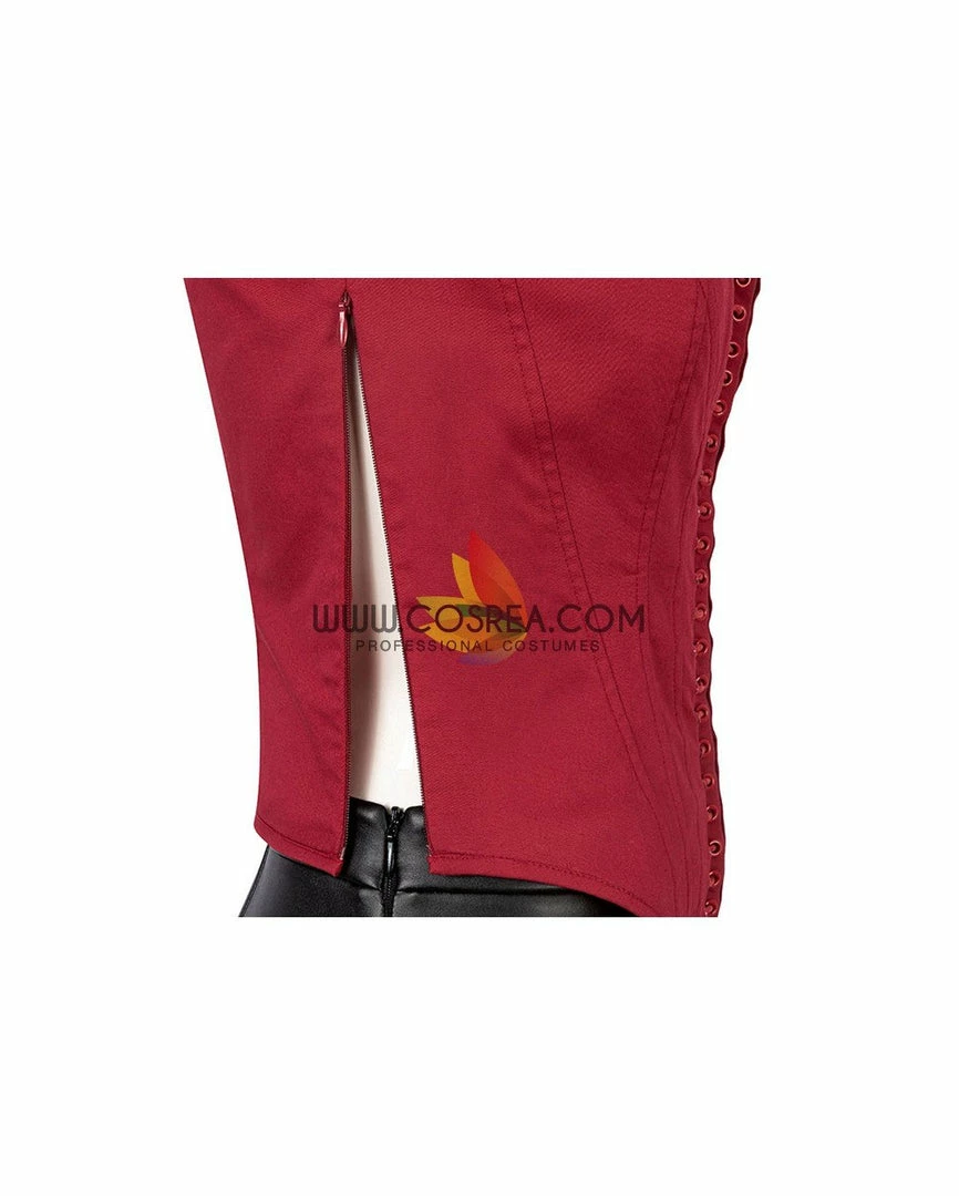 Cosrea Marvel Universe Scarlet Witch The Civil War Bright Red Cosplay Costume 14 Cosrea Marvel Universe Scarlet Witch The Civil War Bright Red Cosplay Costume