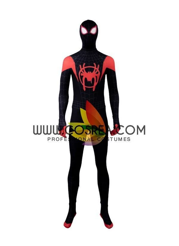 Cosrea Miles Morales Into The Spider-Verse Black Version Cosplay Costume 4 Cosrea Miles Morales Into The Spider-Verse Black Version Cosplay Costume