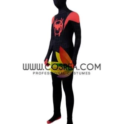 Cosrea Miles Morales Into The Spider-Verse Black Version Cosplay Costume 17 Cosrea Miles Morales Into The Spider-Verse Black Version Cosplay Costume