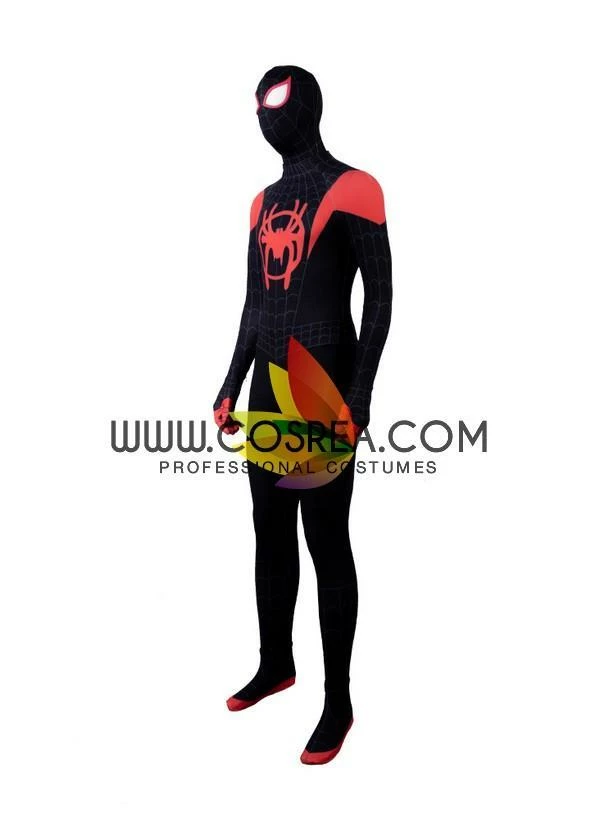 Cosrea Miles Morales Into The Spider-Verse Black Version Cosplay Costume 5 Cosrea Miles Morales Into The Spider-Verse Black Version Cosplay Costume
