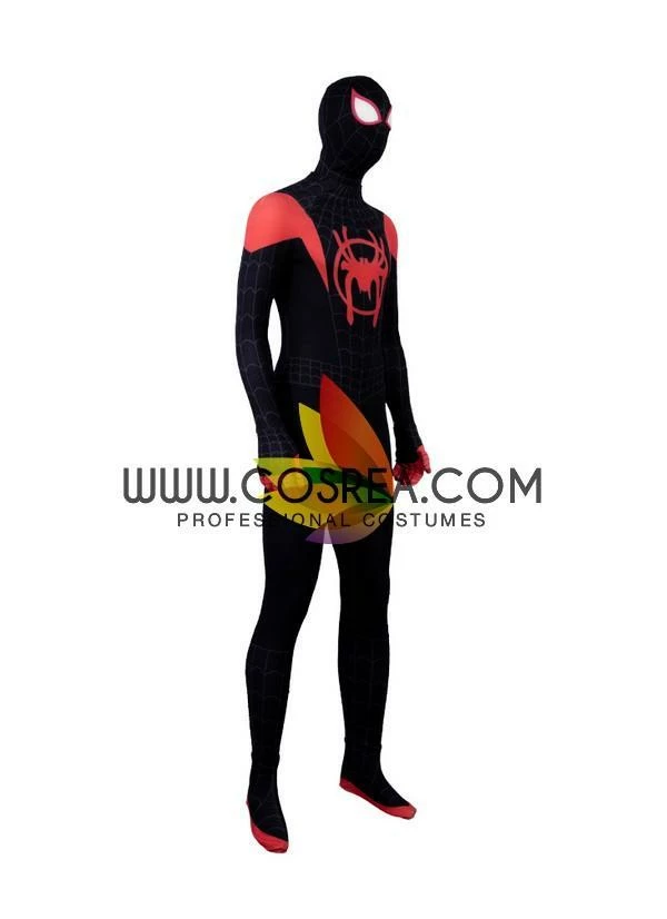 Cosrea Miles Morales Into The Spider-Verse Black Version Cosplay Costume 6 Cosrea Miles Morales Into The Spider-Verse Black Version Cosplay Costume