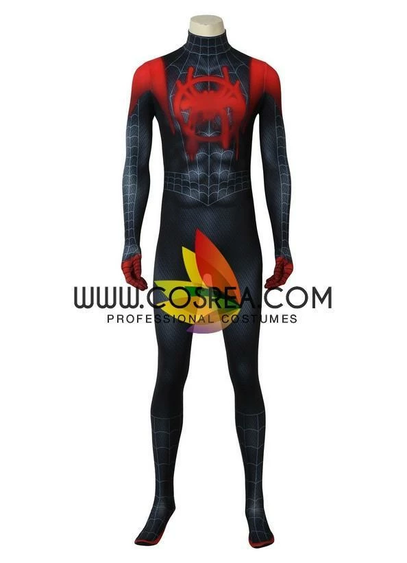 Cosrea Miles Morales Into The Spider-Verse Digital Printed Cosplay Costume 4 Cosrea Miles Morales Into The Spider-Verse Digital Printed Cosplay Costume