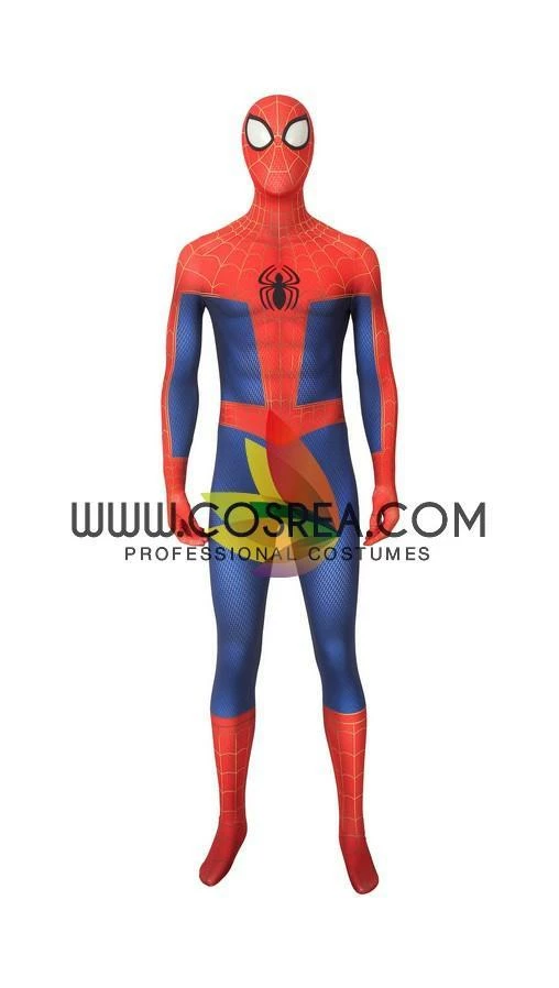 Cosrea Spiderman Peter Parker Into The Spider-Verse Cosplay Costume Marvel Universe 4 Cosrea Spiderman Peter Parker Into The Spider-Verse Cosplay Costume Marvel Universe