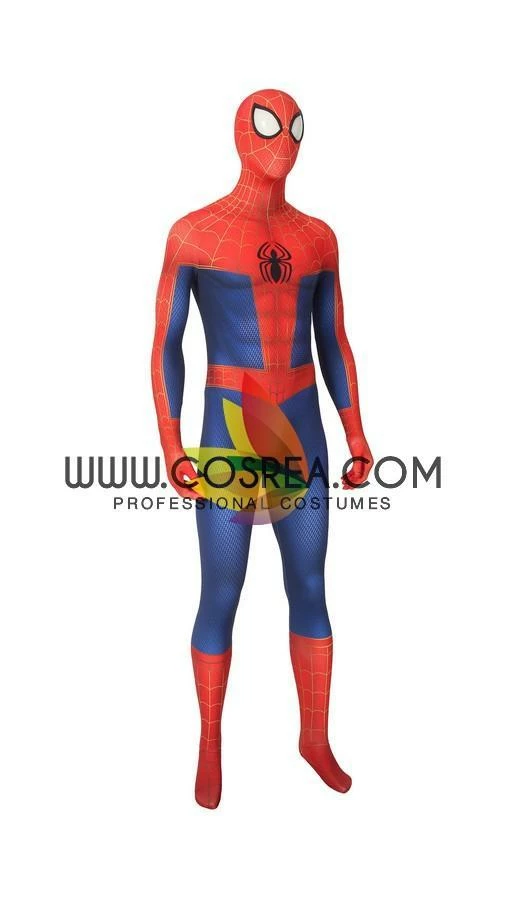 Cosrea Spiderman Peter Parker Into The Spider-Verse Cosplay Costume Marvel Universe 5 Cosrea Spiderman Peter Parker Into The Spider-Verse Cosplay Costume Marvel Universe
