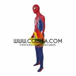 Cosrea Spiderman PS4 Classic Blue Cosplay Costume Marvel Universe