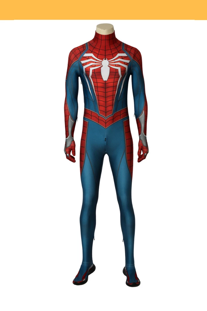 Cosrea Marvel Universe Spiderman PS4 Metallic Blue Cosplay Costume 3 Cosrea Marvel Universe Spiderman PS4 Metallic Blue Cosplay Costume